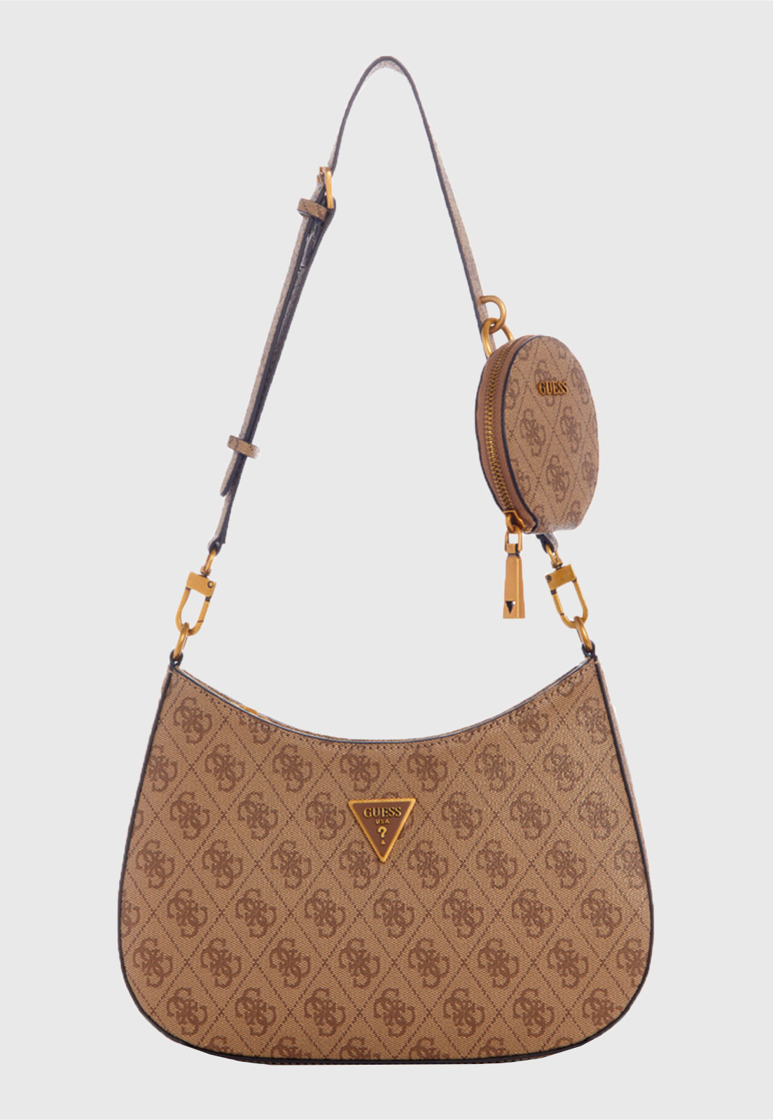 Cartera Alexie Top Zip Shoulder Bag Ltl Café Guess-0