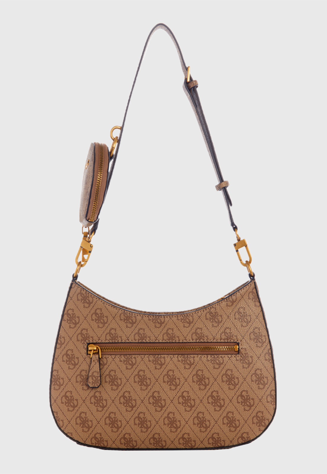 Cartera Alexie Top Zip Shoulder Bag Ltl Café Guess-2