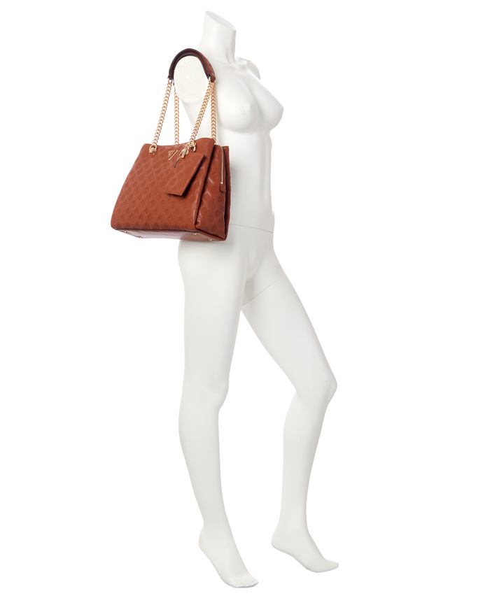 Cartera Guess La Femme Grlfrnd Shldr Stchl Cog Café-4