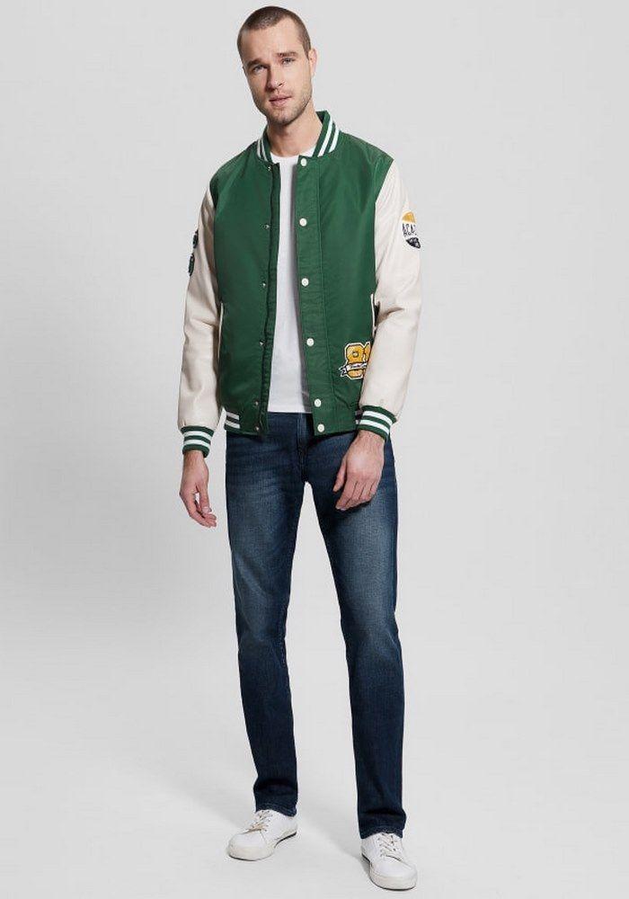 Chaqueta Guess Varsity Bomber G8G5 Verde-1