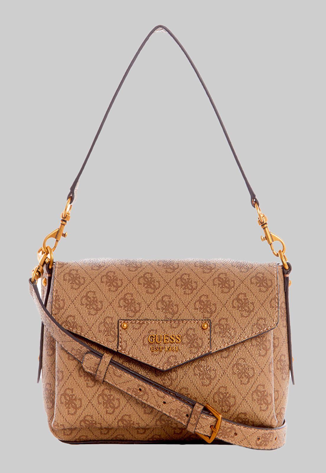 Cartera Eco Brenton Shoulder Bag Ltl Café Guess-0