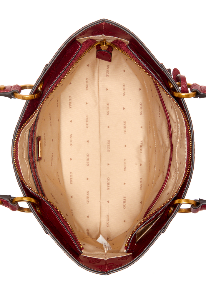 Cartera Noelle Small Elite Tote Mtg Burdeo Guess-3