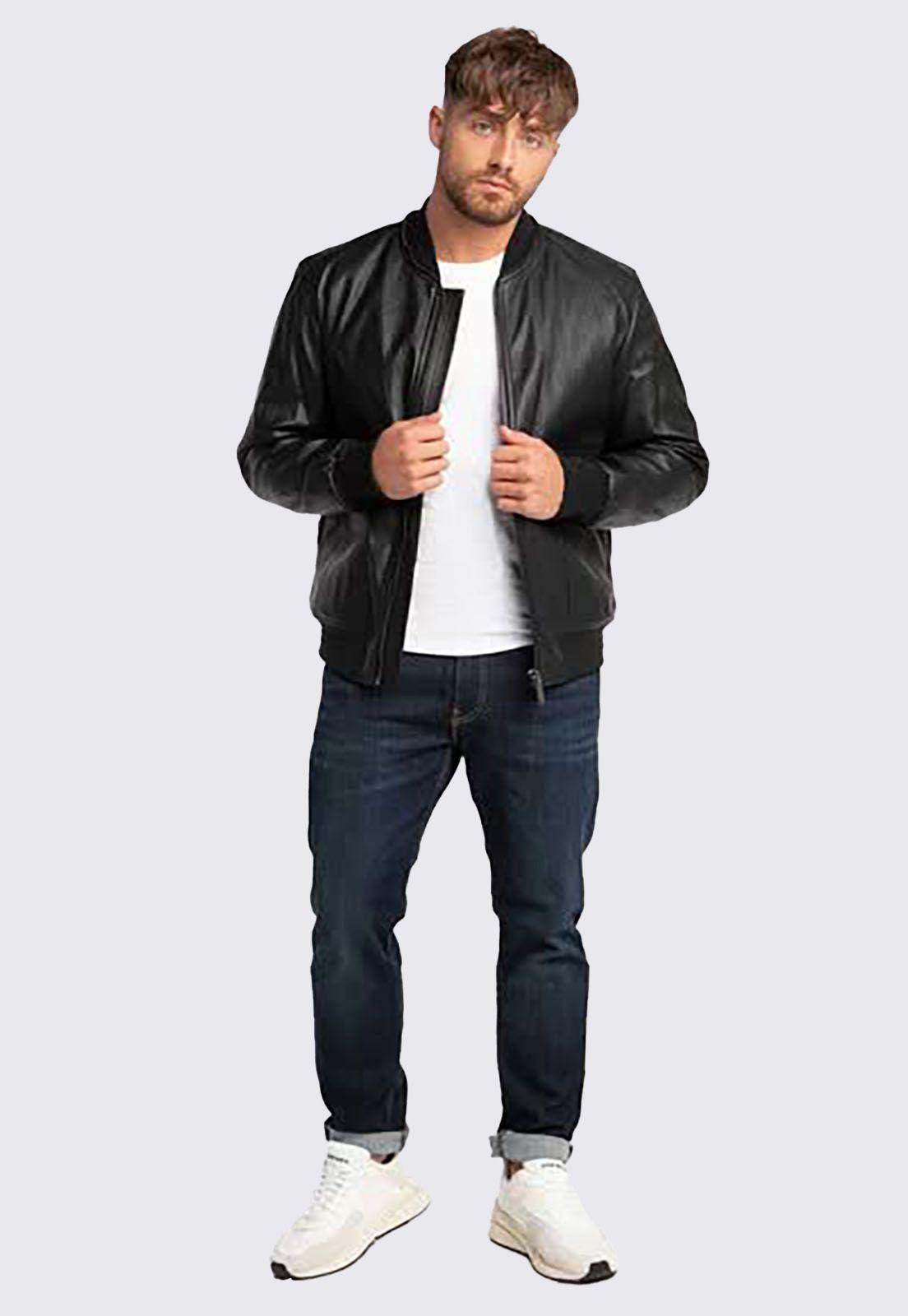 Chaqueta Guess Pu Leather Bomber-1