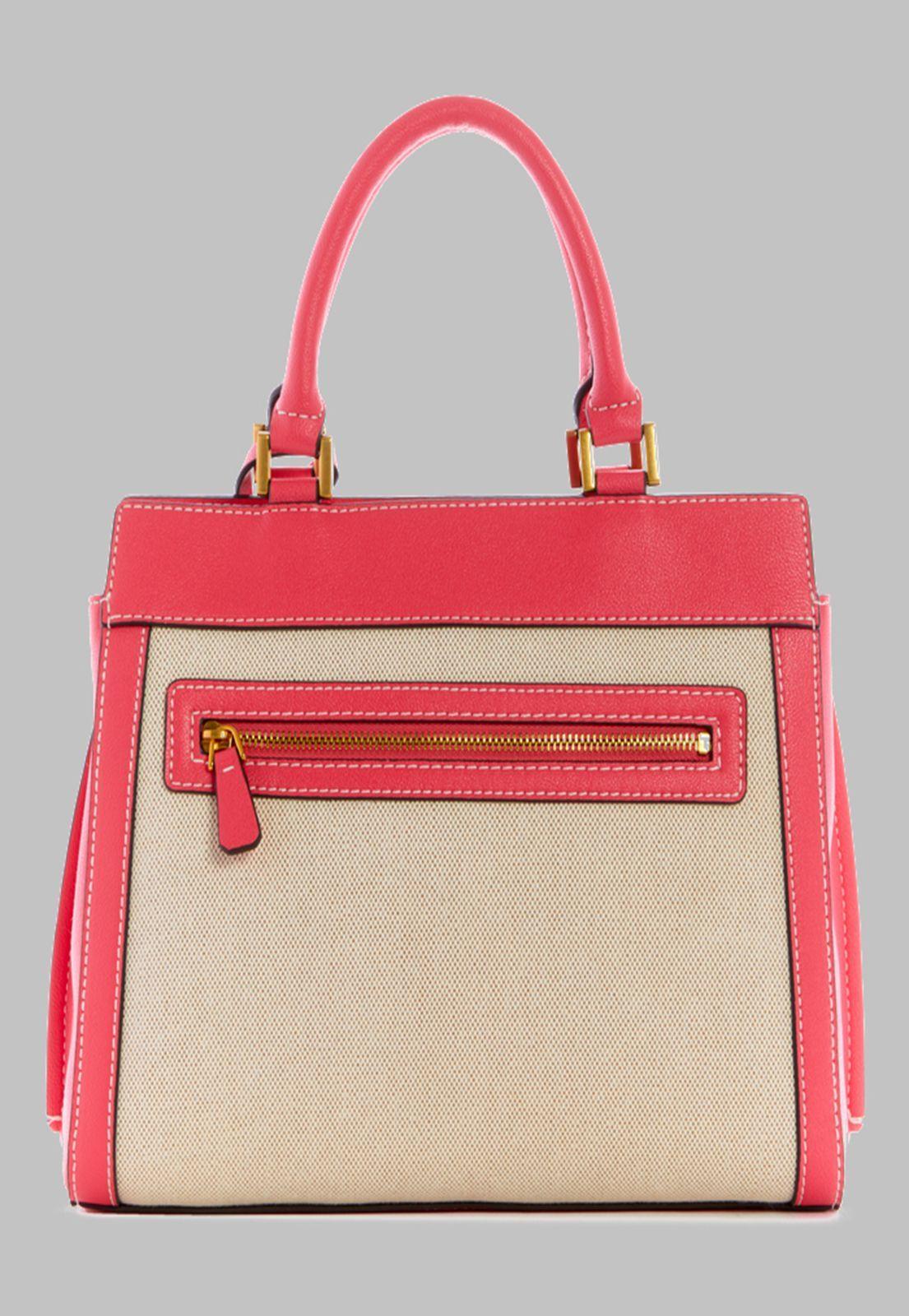Cartera Guess Katey Luxury Satchel Ntl Rosado-2