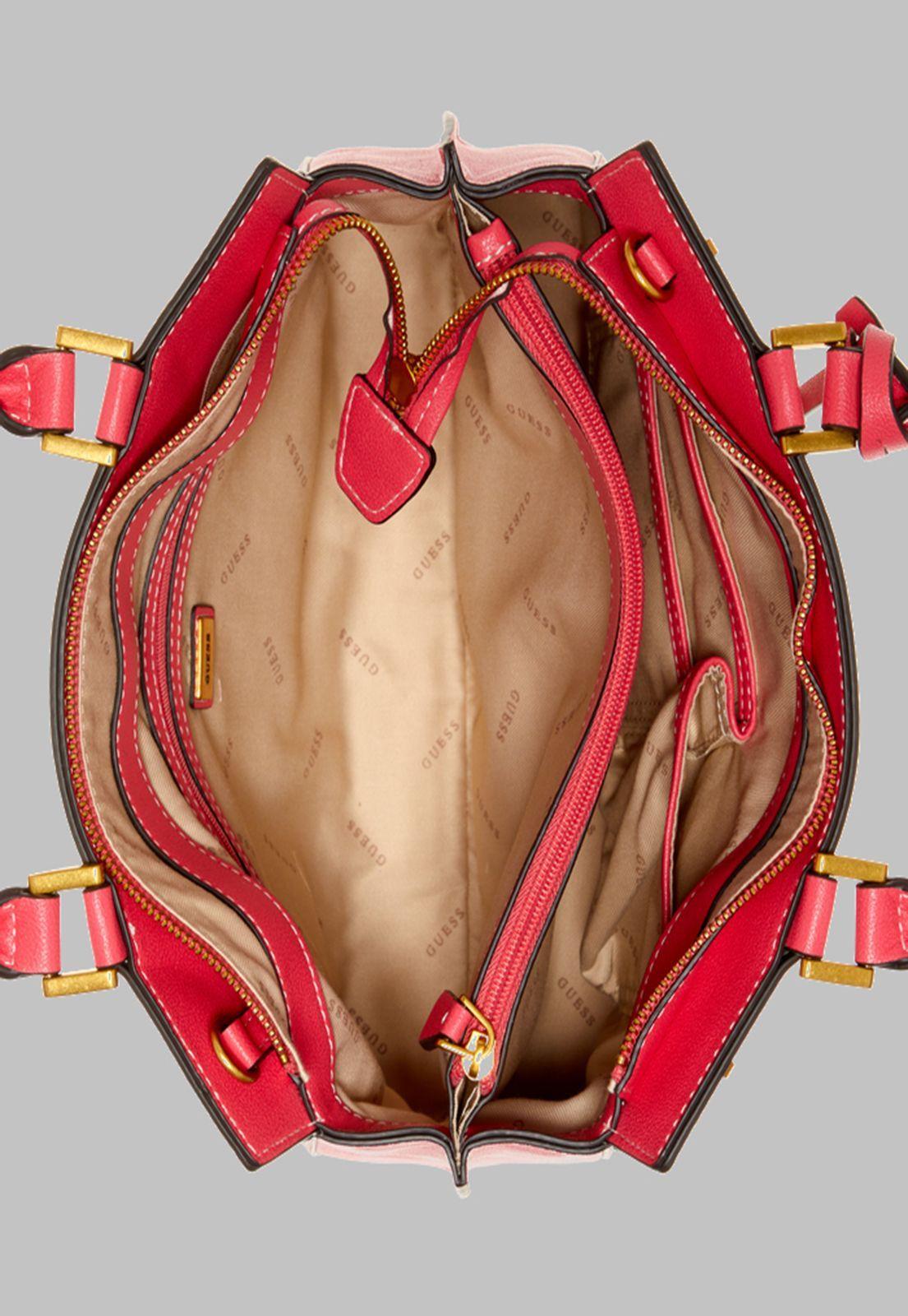 Cartera Guess Katey Luxury Satchel Ntl Rosado-3