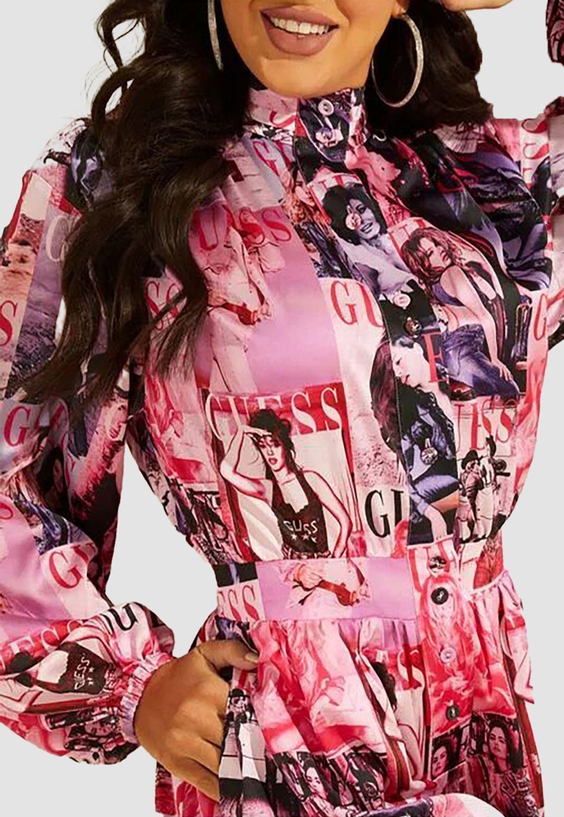 Enterito Guess Ls Celeste Satin Romper-2