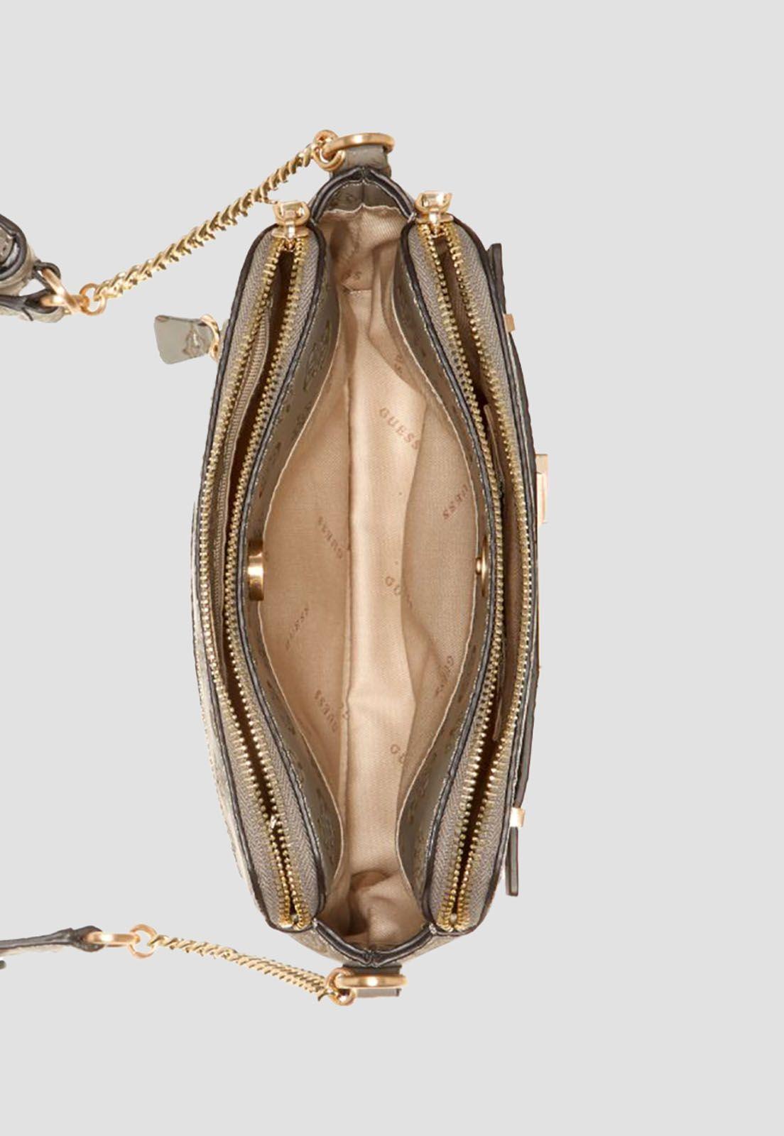 Cartera Bea Double Zip Crossbody Tau Guess-3