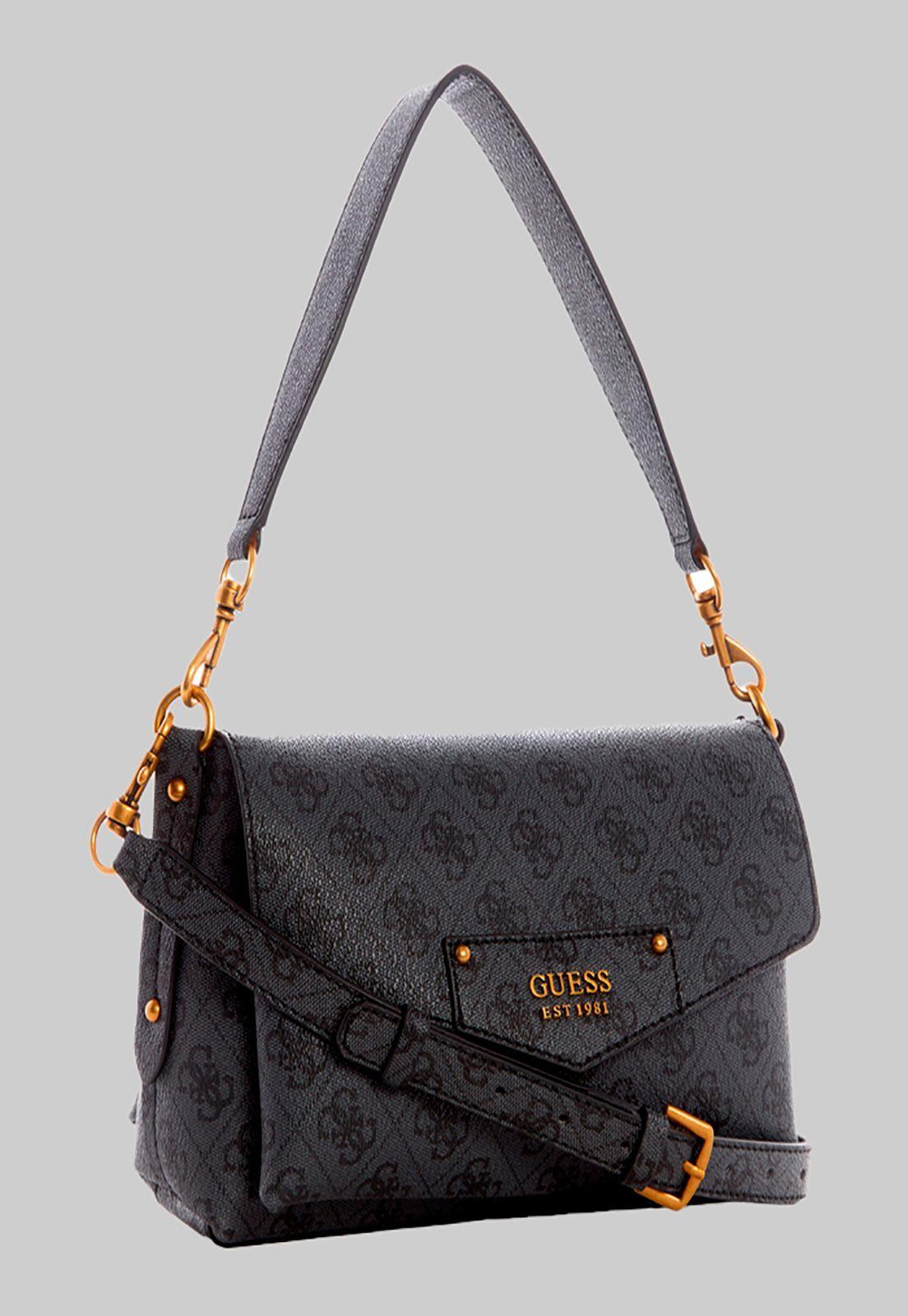 Cartera Eco Brenton Shoulder Clo Carbon Guess-1