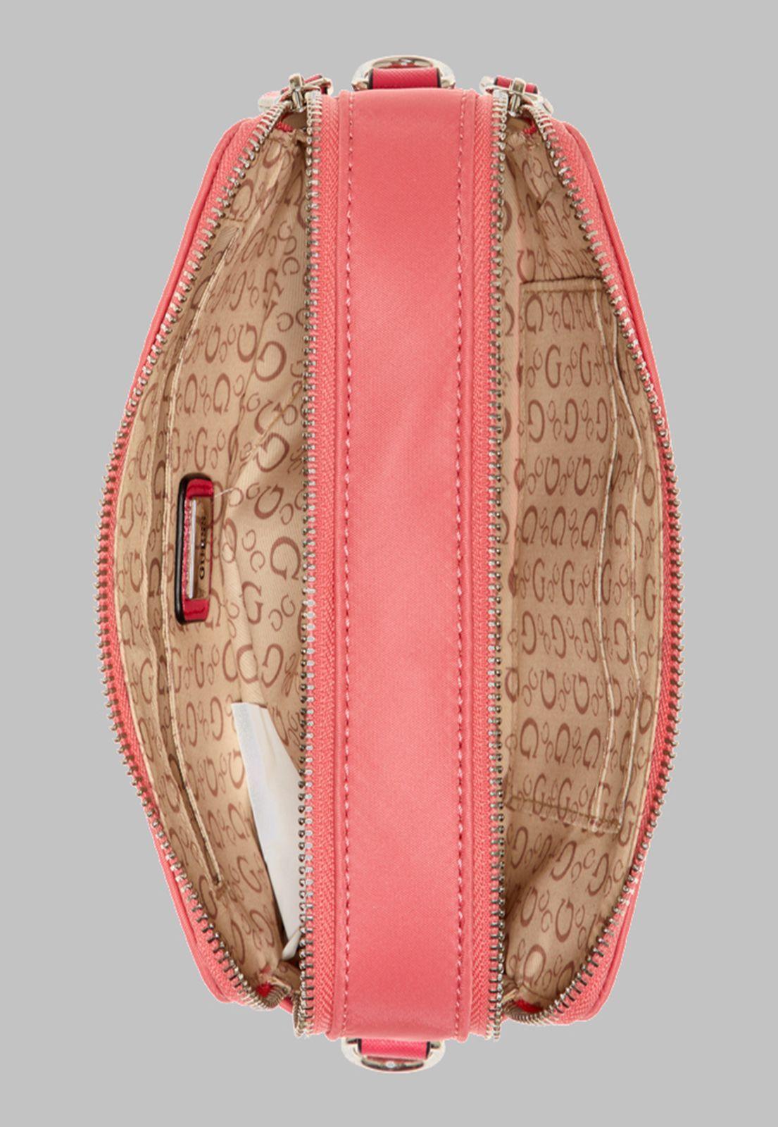 Cartera G Factory Bessemer Double Zip Crossbody Lip Rosado-3