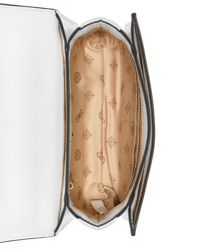 Cartera Guess Abey Convertible Xbody Flap Whi Blanco-3