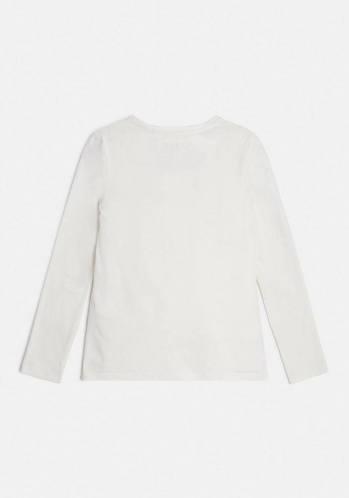 Polera G Kids Ls T-Shirt G018 Blanco-1