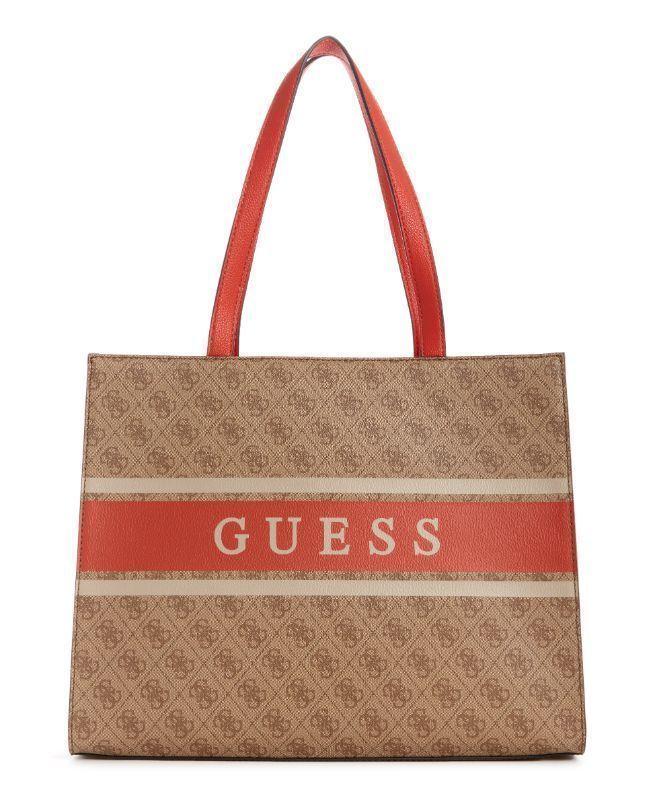Cartera Guess Monique Tote Ora Rojo-0