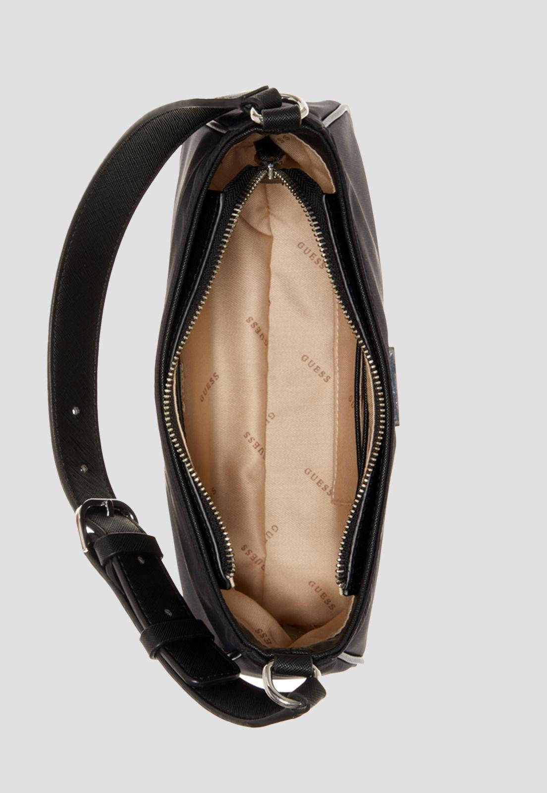 Cartera Little Bay Shoulder Bag Bla Negro Guess-2