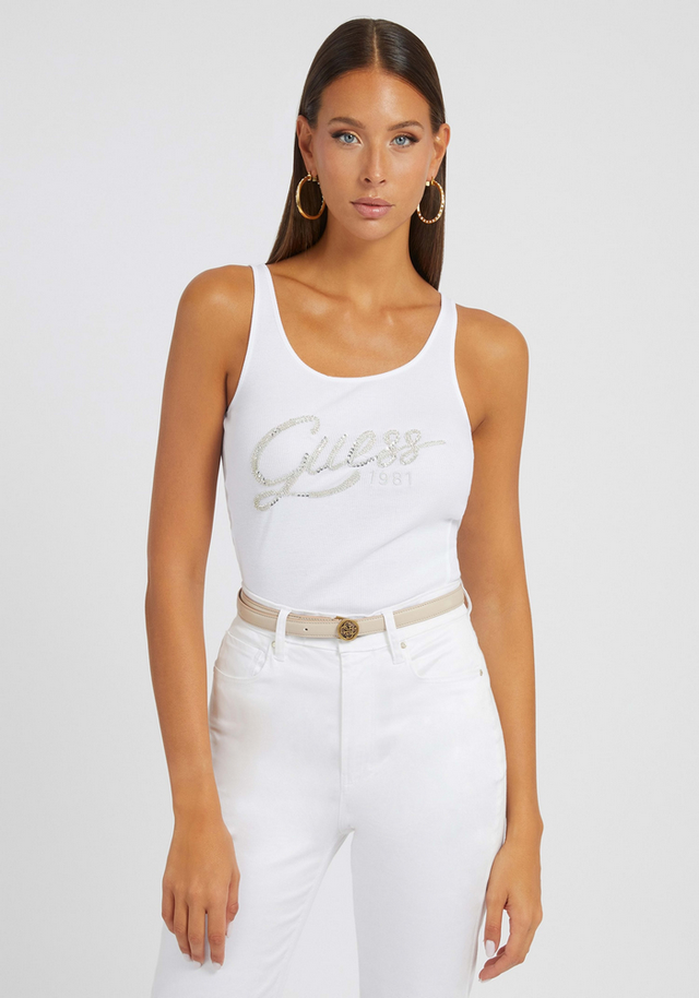 Polera Hegle Tank Top G011 Blanco Guess-0