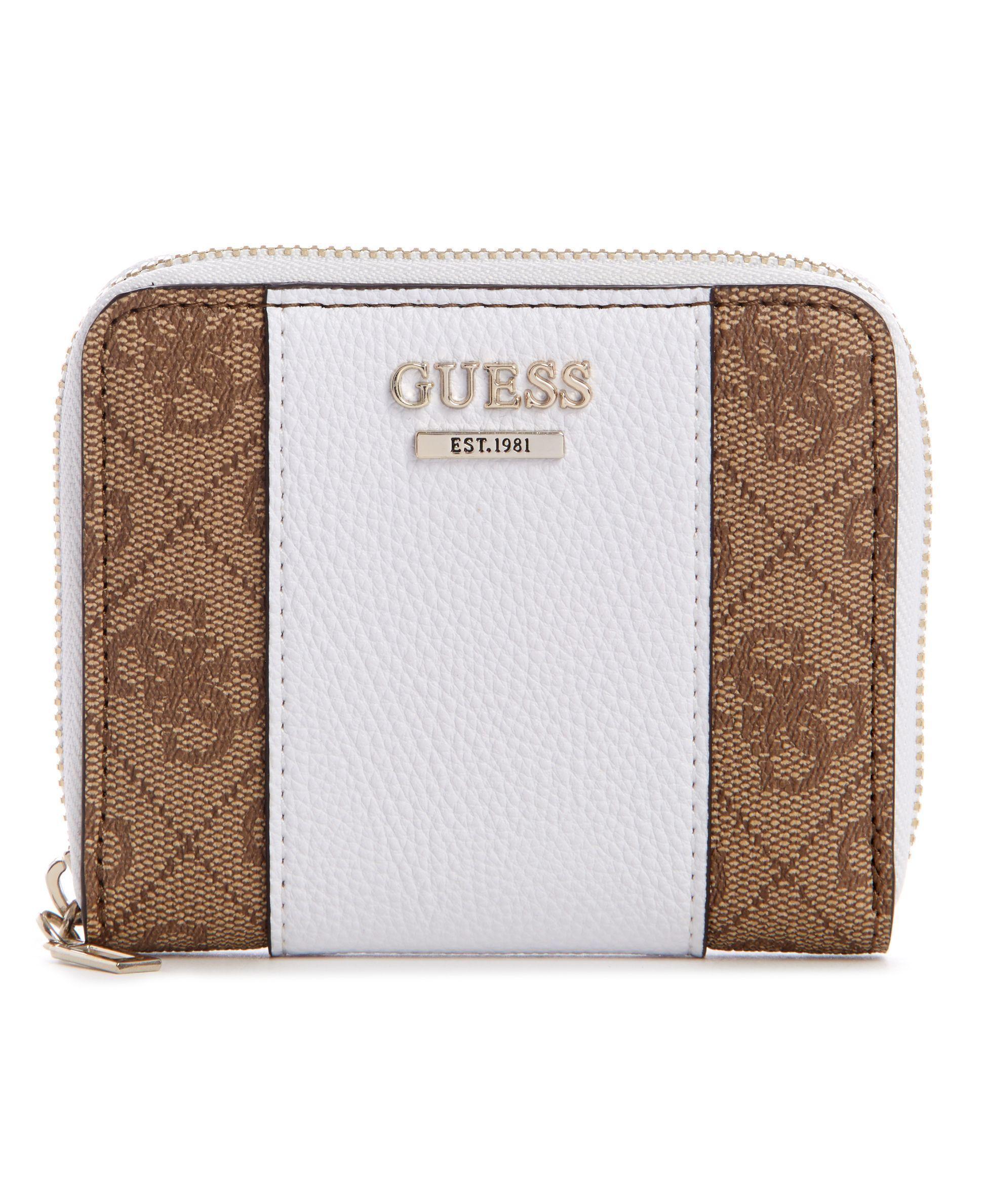 Billetera Guess Noelle Slg Small Zip Around Lam Multicolor Tu-0