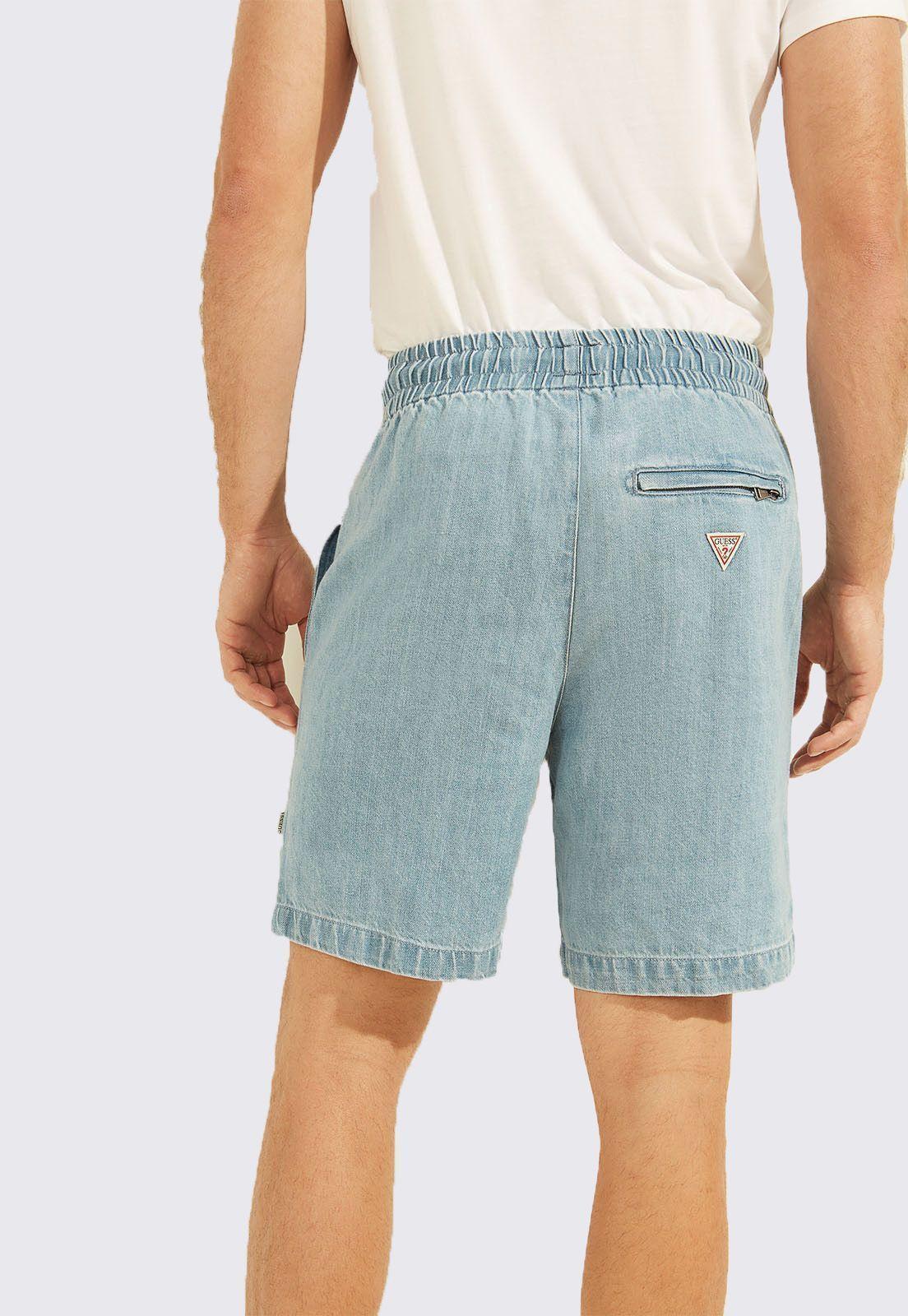 Short Guess Drawcord Denim Short-2