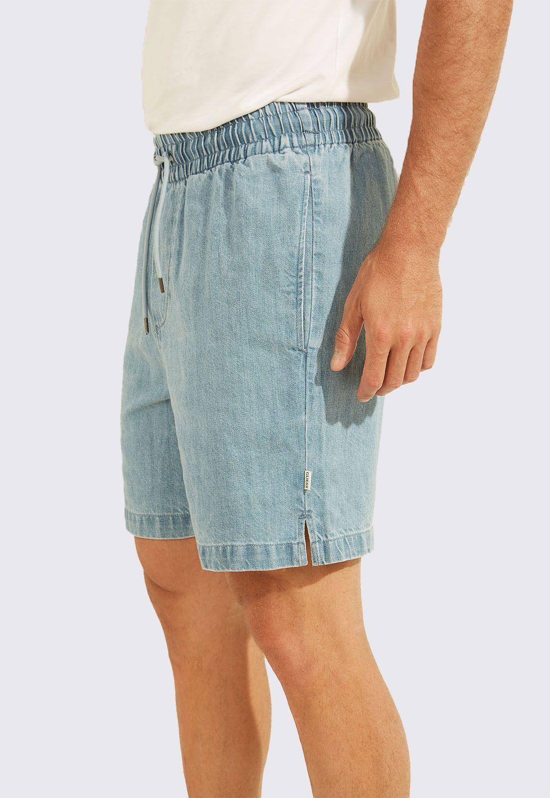 Short Guess Drawcord Denim Short-1