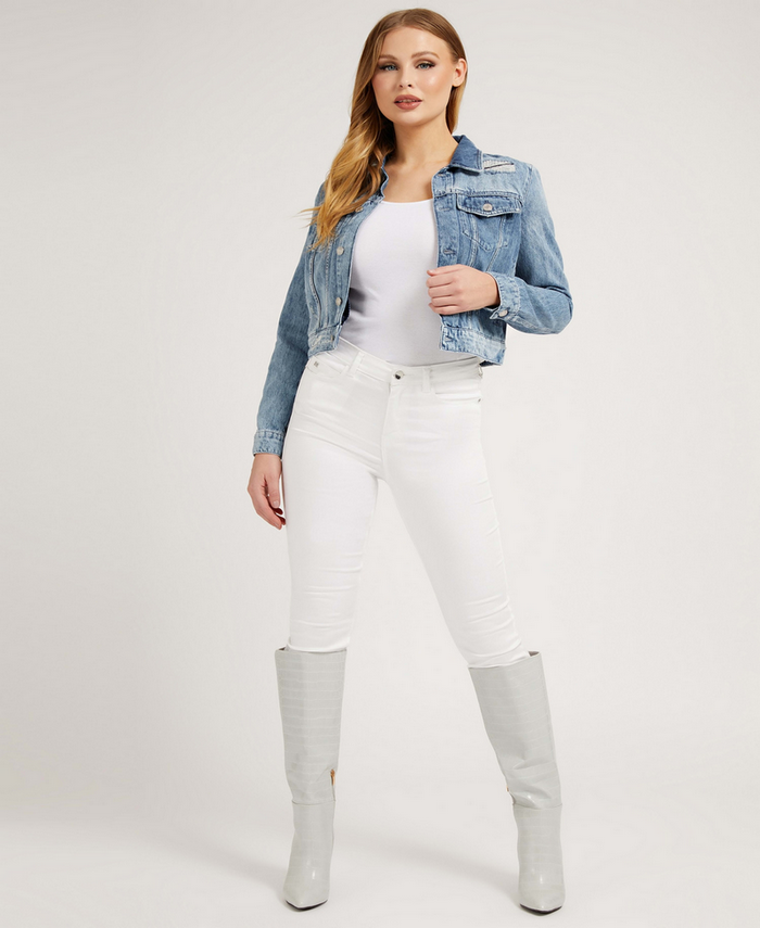 Chaqueta Guess Delya Trucker Stsw Denim-1