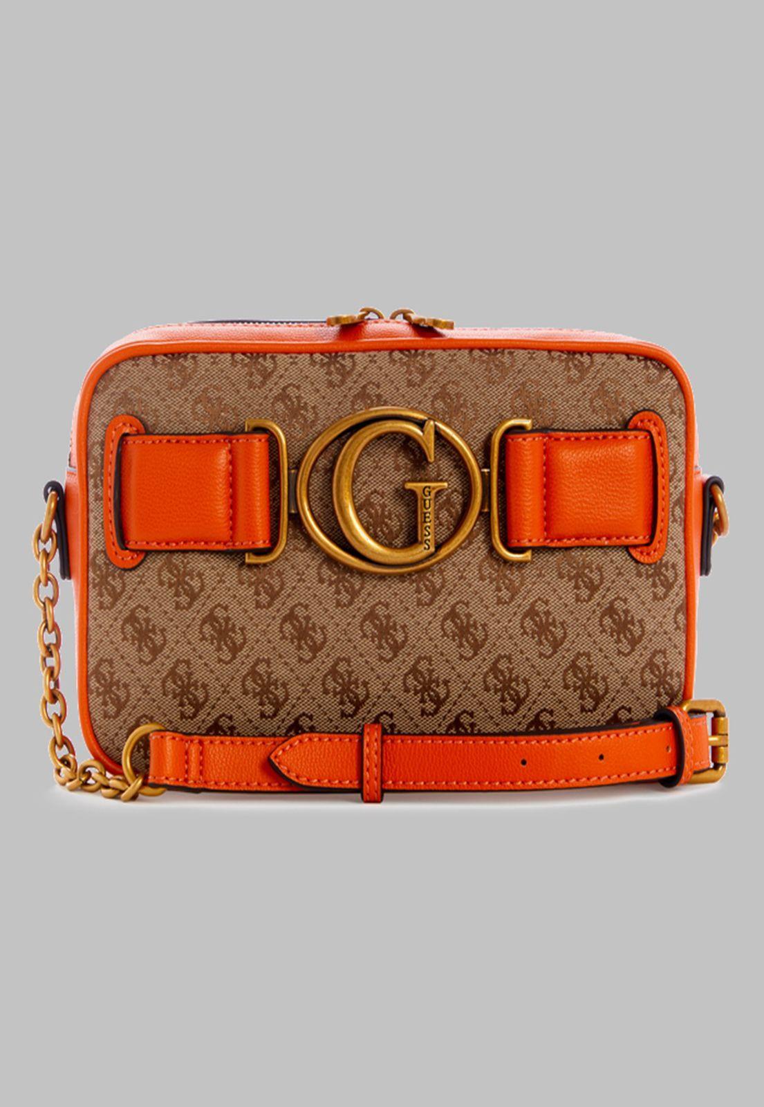 Cartera Guess Aviana Camera Bag Lto Naranjo-0