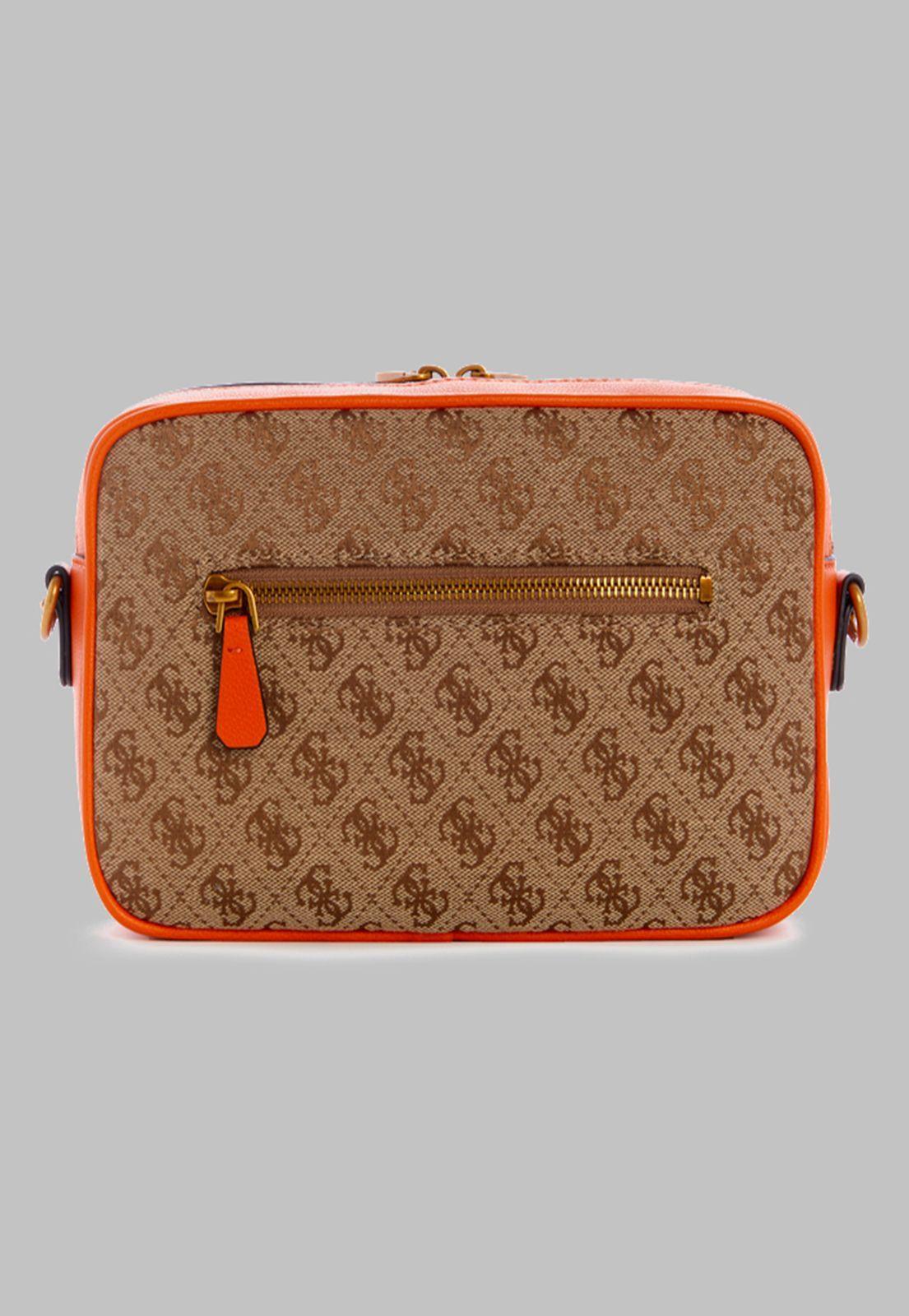 Cartera Guess Aviana Camera Bag Lto Naranjo-1