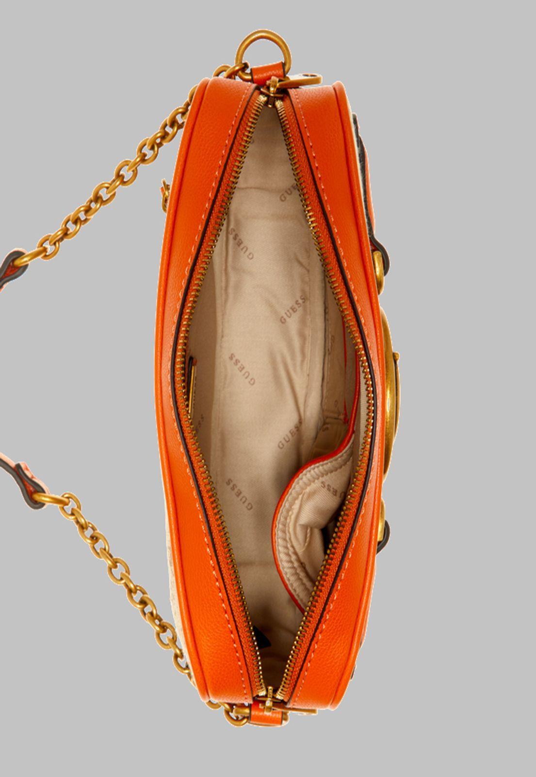 Cartera Guess Aviana Camera Bag Lto Naranjo-2