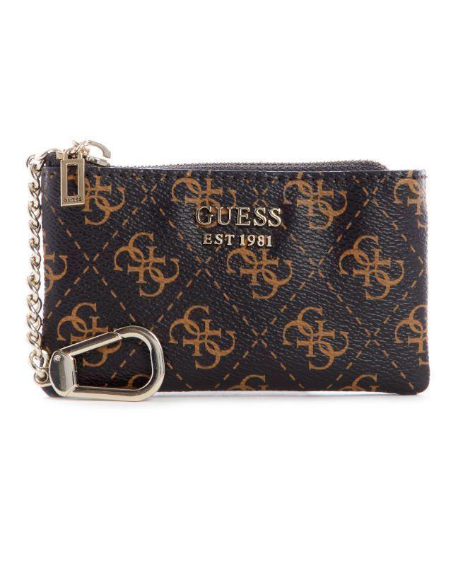 Billetera Guess Noelle Slg Zip Pouch Bnl Café Tu-0