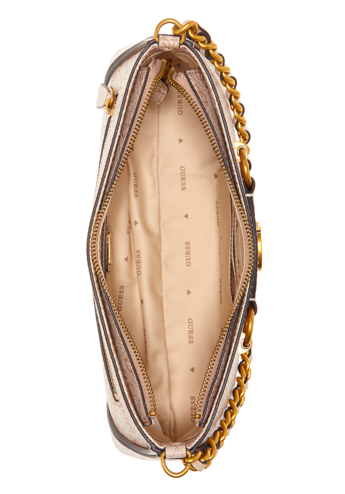 Cartera Izzy Top Zip Shoulder Bag Stl Crema Guess-3