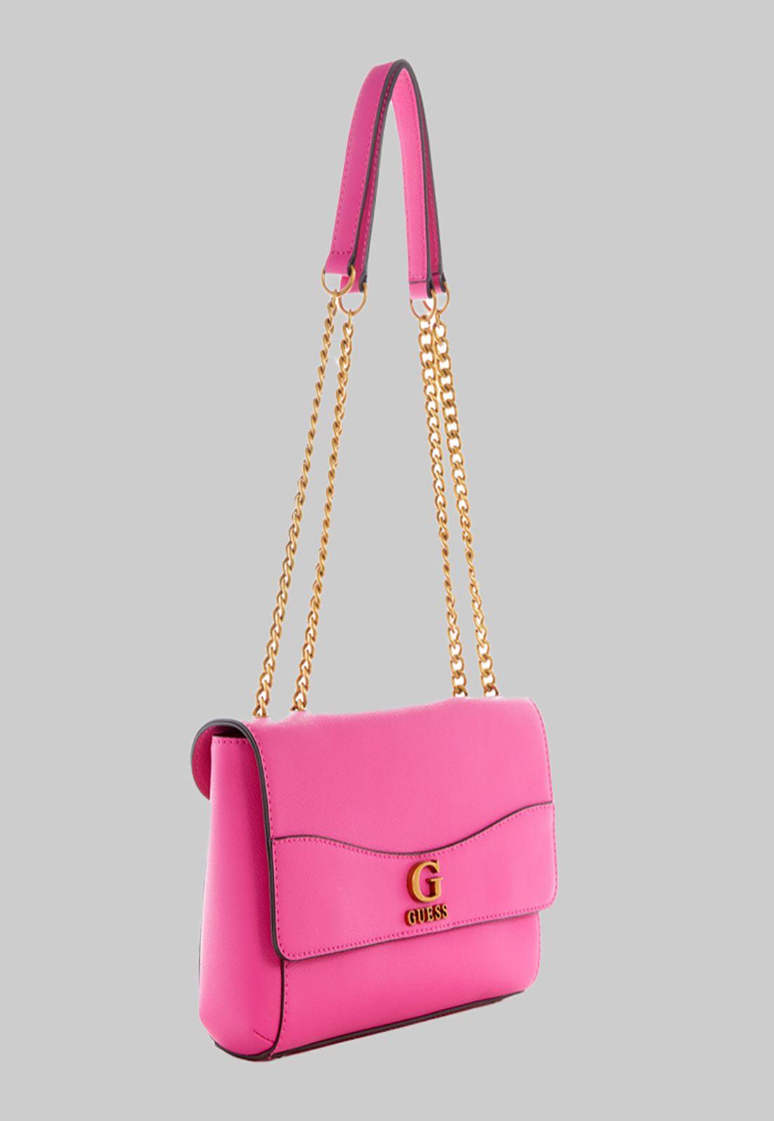 Cartera Guess Nell Convertible Xbody Flap Fuc Rosado-1