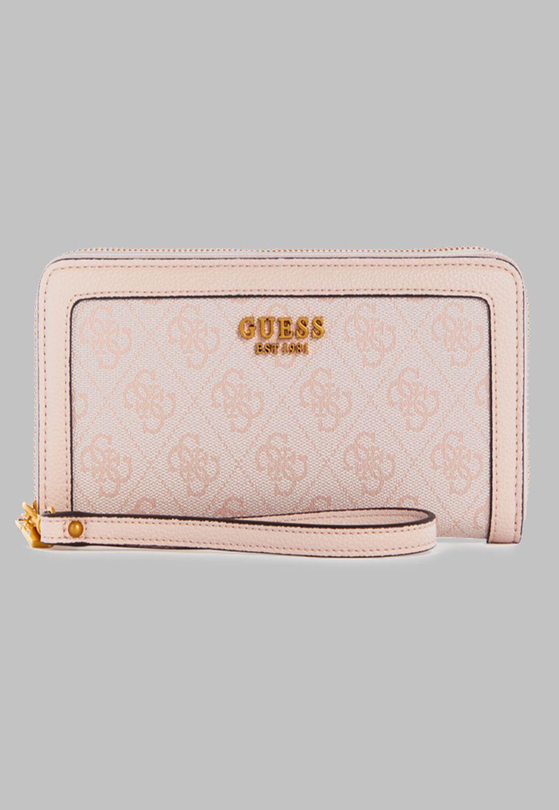 Billetera Guess Zadie Logo  Lrg  Around Lrl Rosado-0