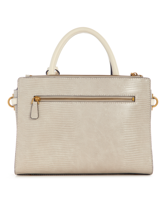 Cartera Guess Ginevra Elite Society Satchel Tau Blanco-2