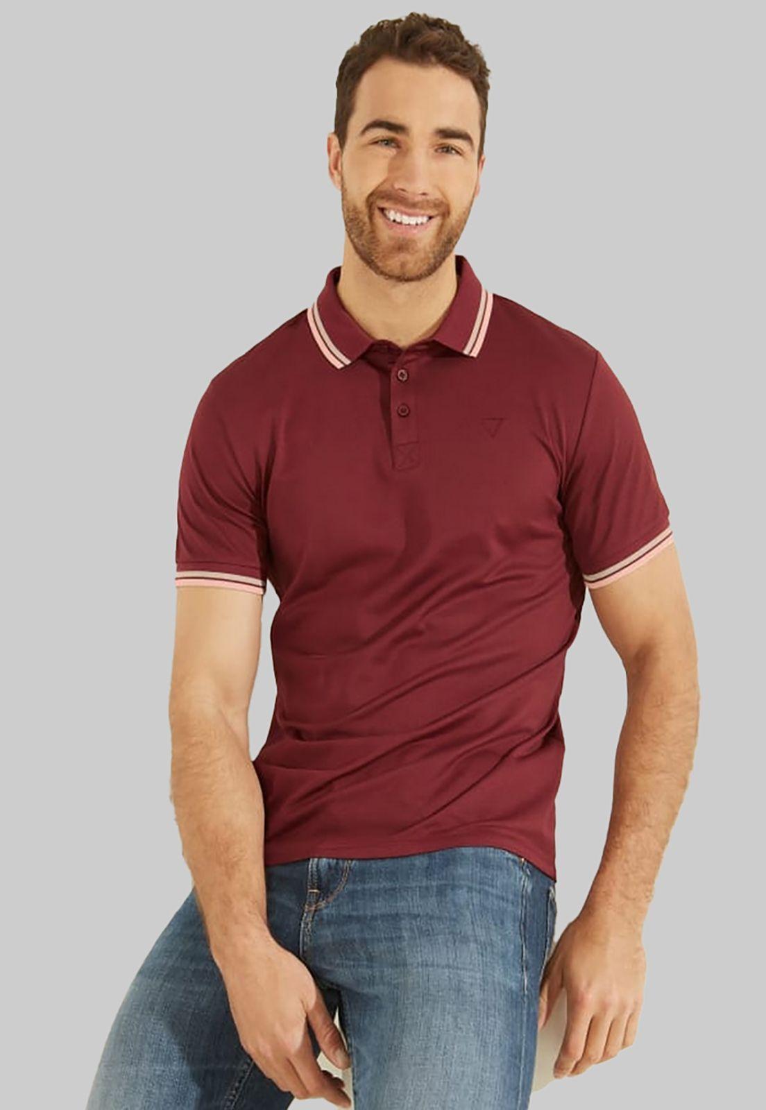 Polera Guess Sports Pique Trngl Polo G577 BURDEO-0