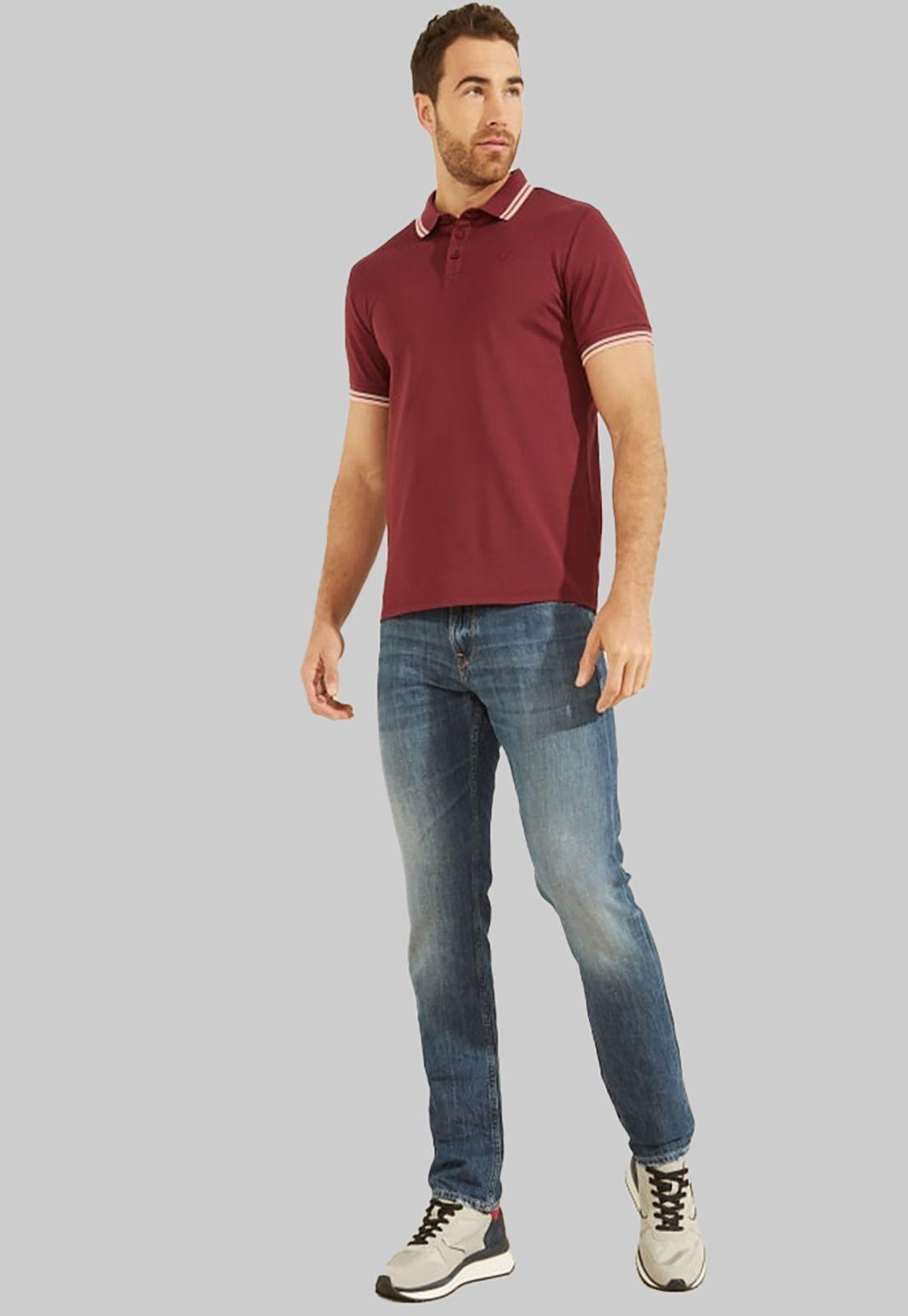Polera Guess Sports Pique Trngl Polo G577 BURDEO-1