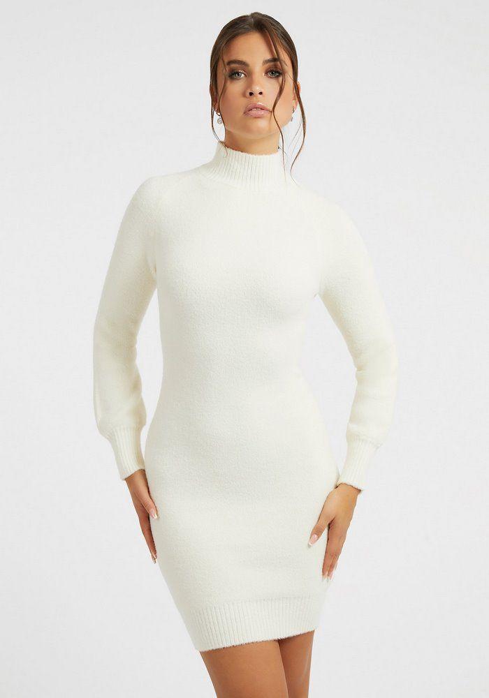 Vestido Guess Brigitte Dress Swtr G012 Blanco-1
