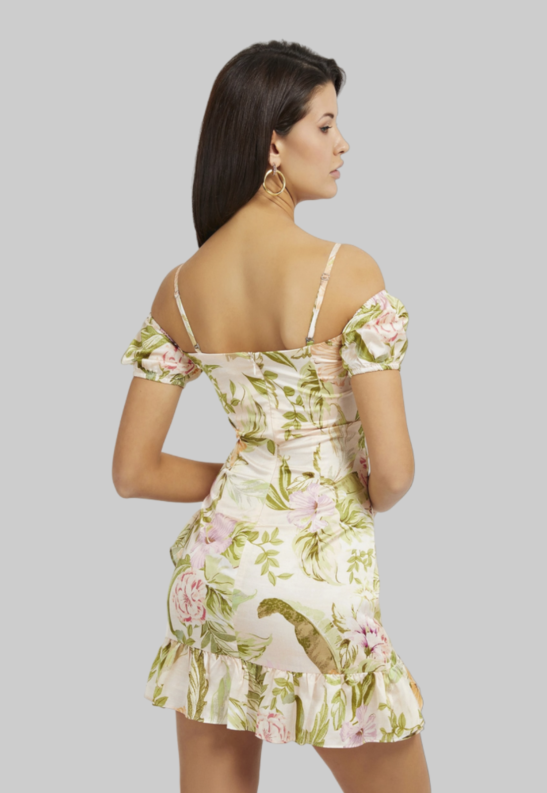 Vestido Guess Ss Alva Mini Dress P63Y Multicolor-2