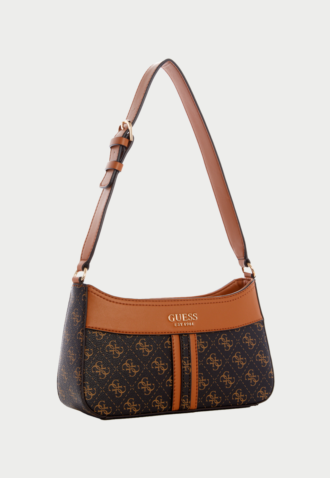 Cartera Noelle Shoulder Bag Bwn Café Guess-1