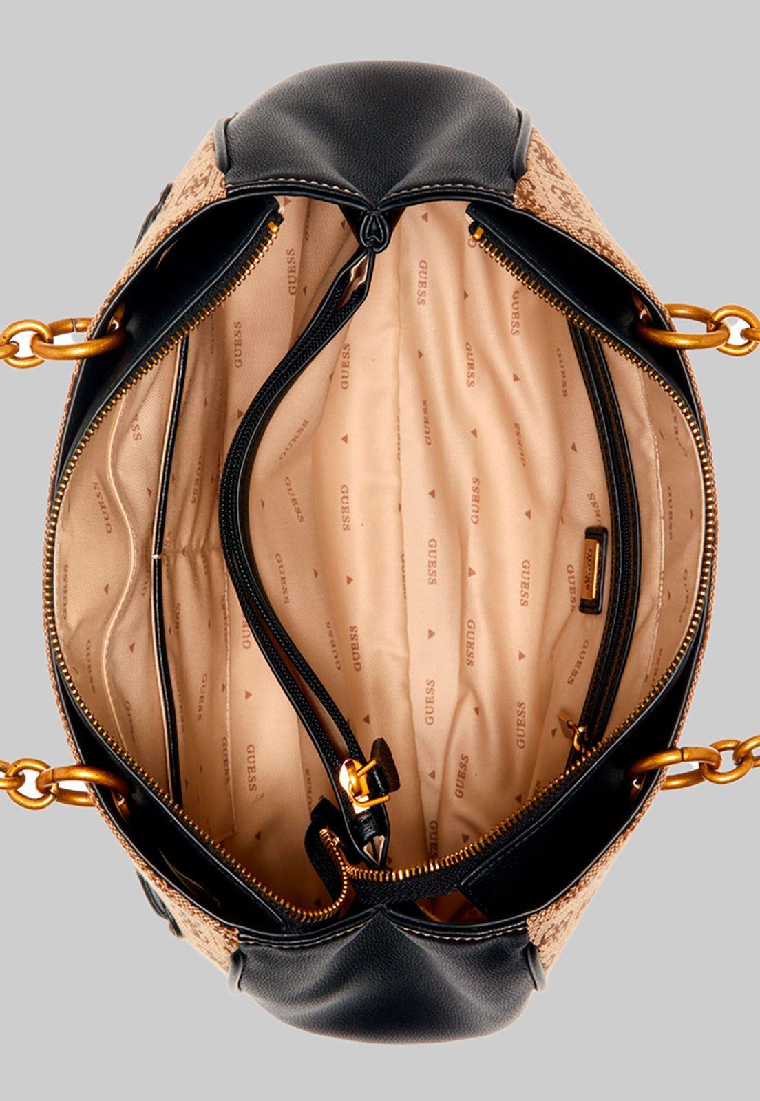 Cartera Aviana Luxury Satchel Lbl Negro Guess-3