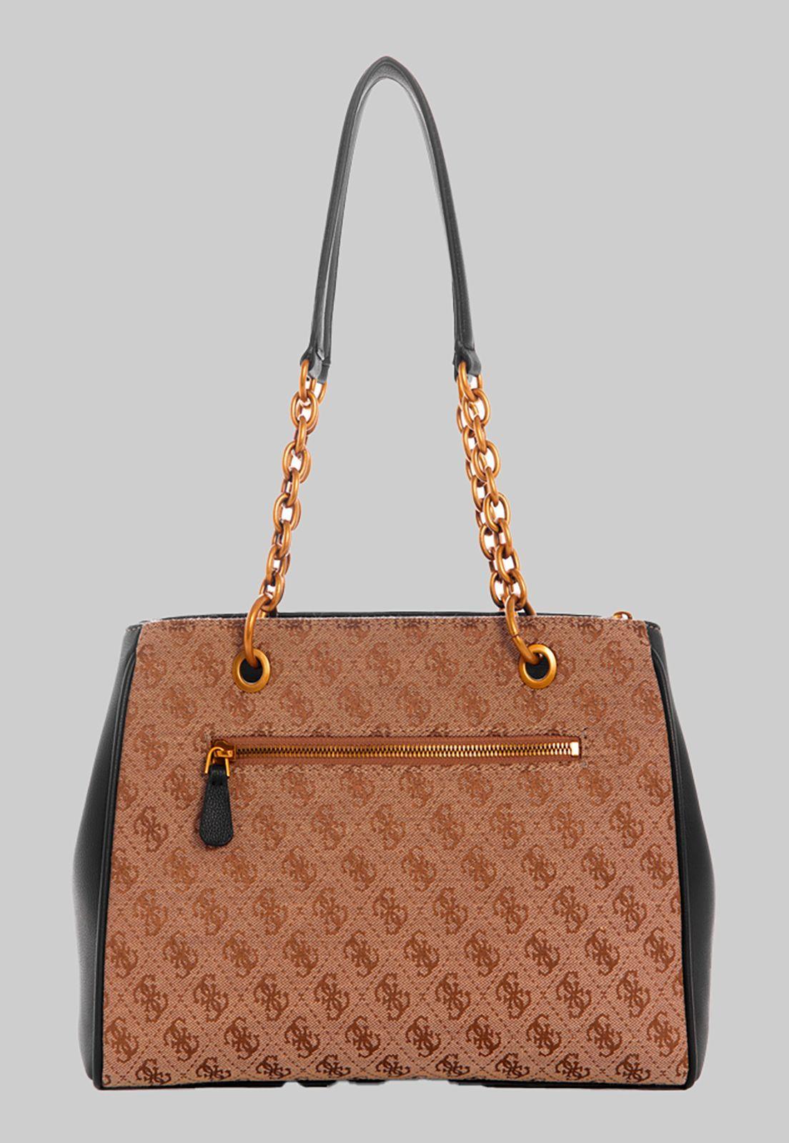 Cartera Aviana Luxury Satchel Lbl Negro Guess-2