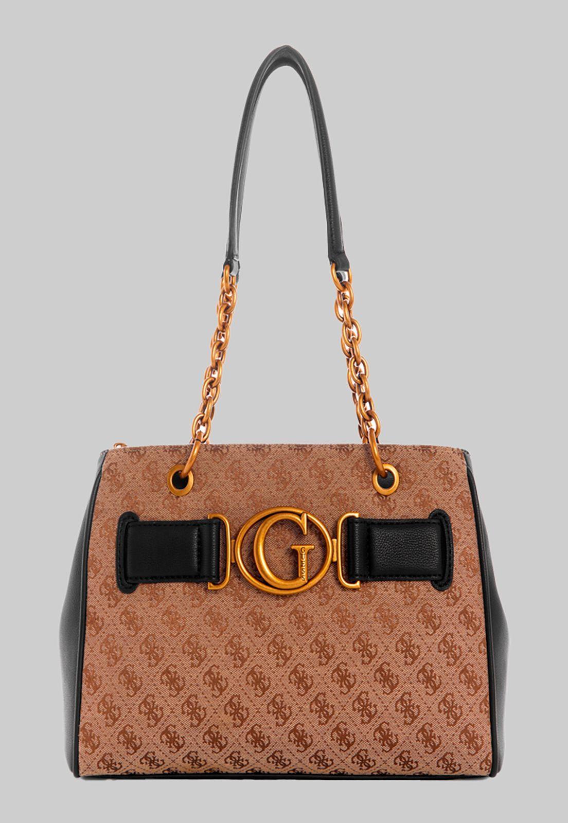 Cartera Aviana Luxury Satchel Lbl Negro Guess-1