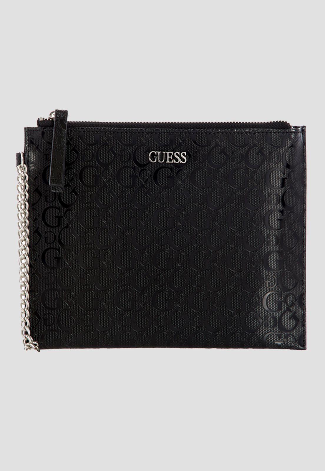 Billetera Meriden Slg Wristlet Bla Negro Guess-0