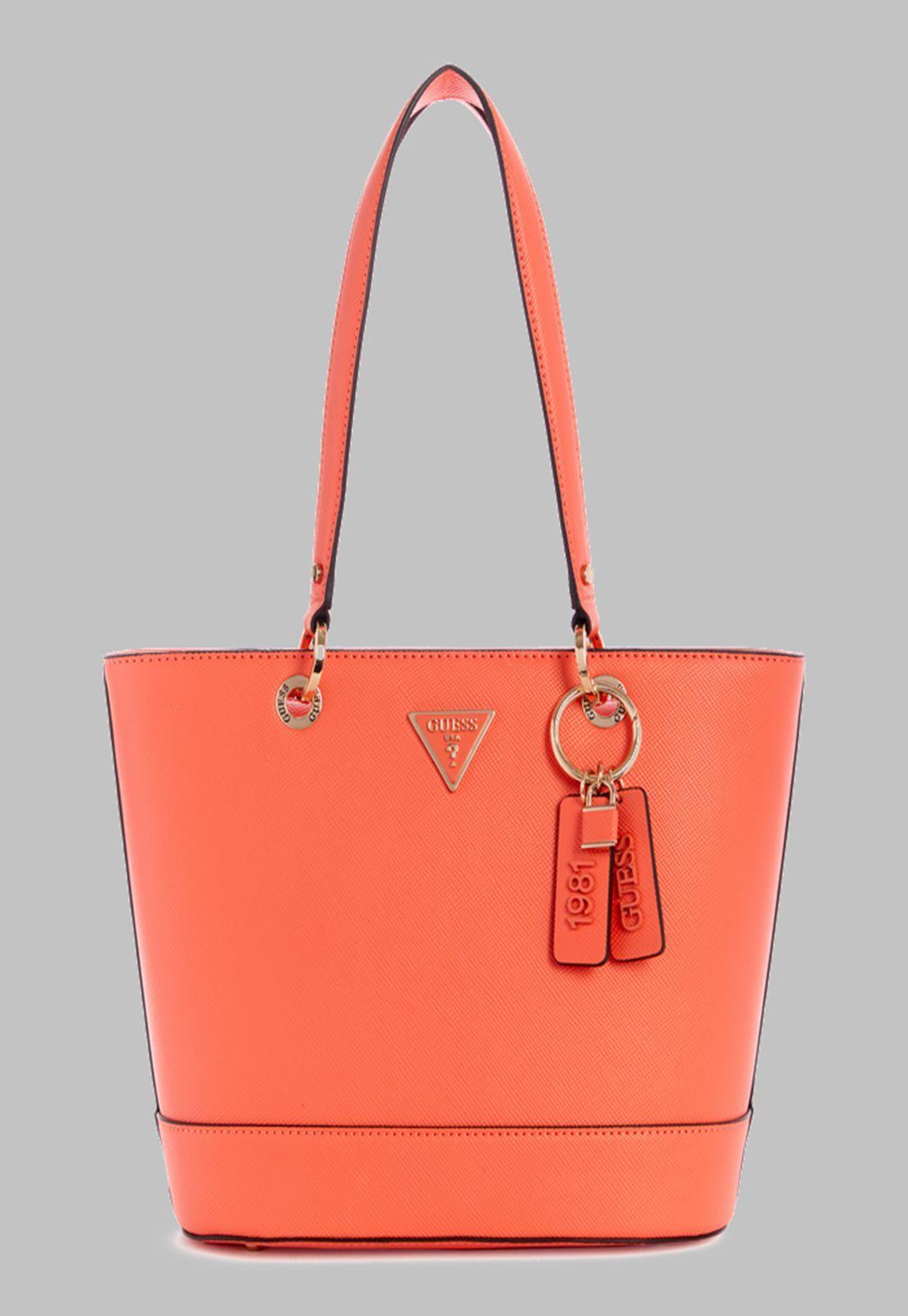 Cartera Guess Noelle Small Elite Tote Cor Coral-0