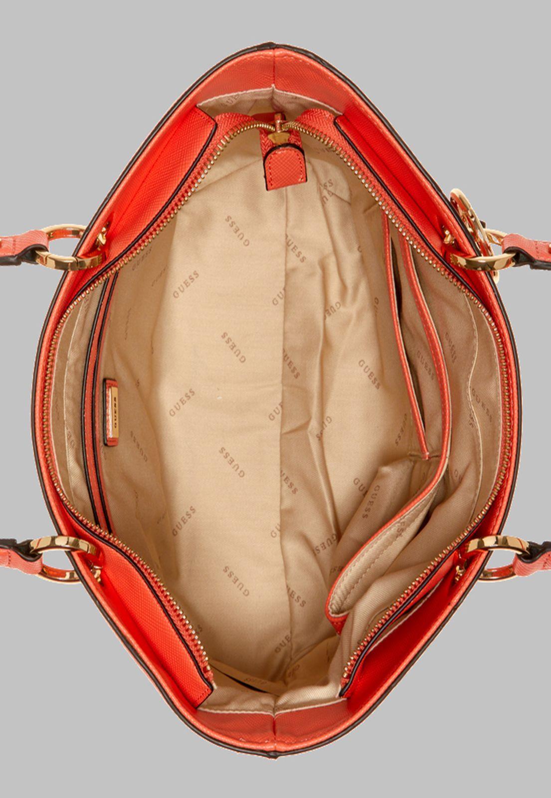 Cartera Guess Noelle Small Elite Tote Cor Coral-3