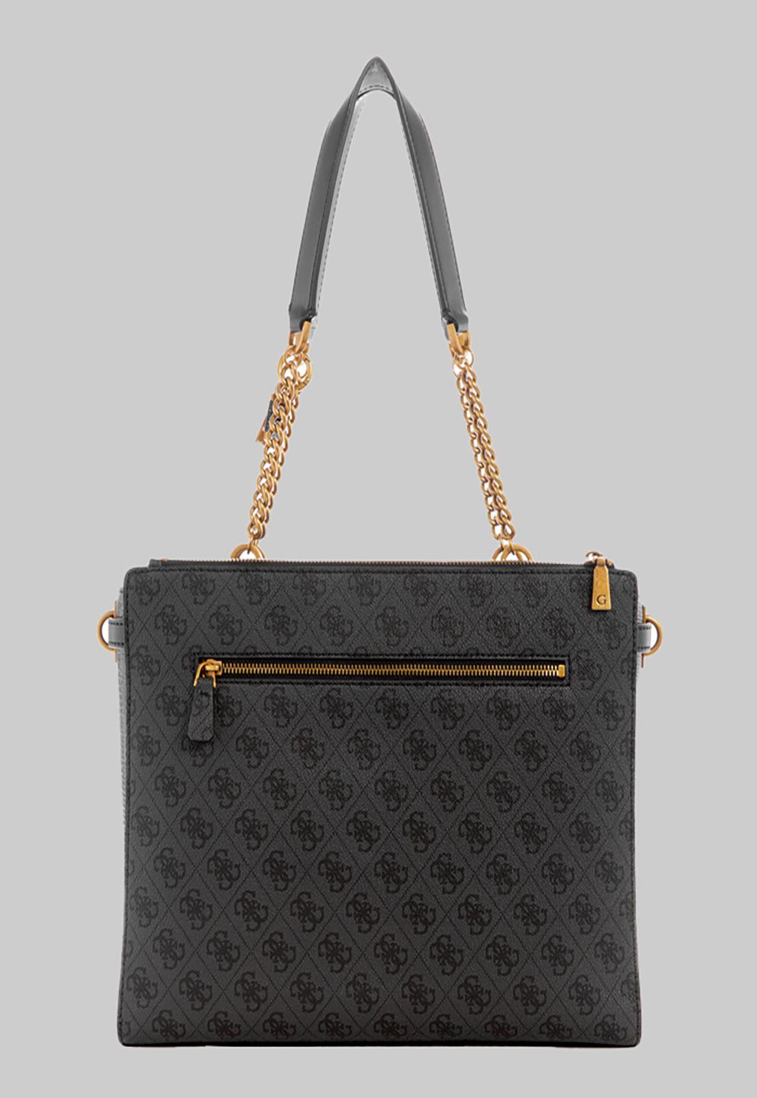 Cartera Guess Ginevra Logo Society Tote Clo Carbon-2