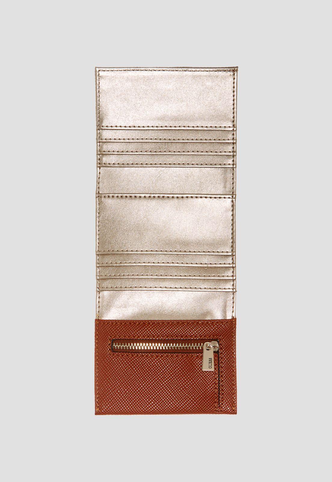 Billetera Kobo Slg Petite Trifold Dpd Rosado Guess-2