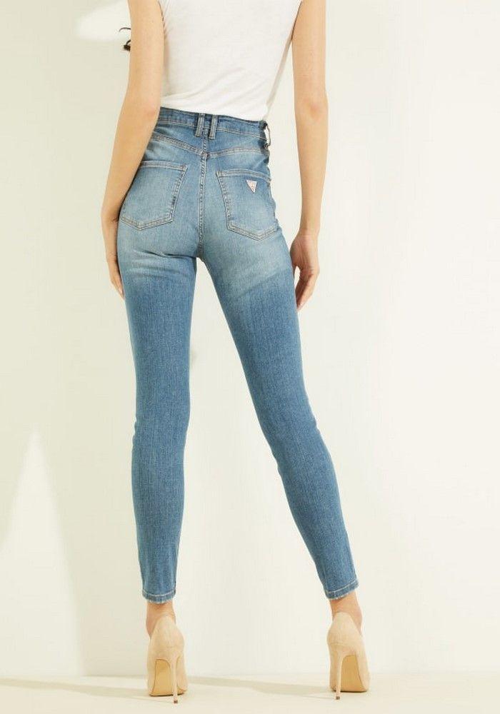 Jeans Guess Super High Skinny Rai1 Azul-2