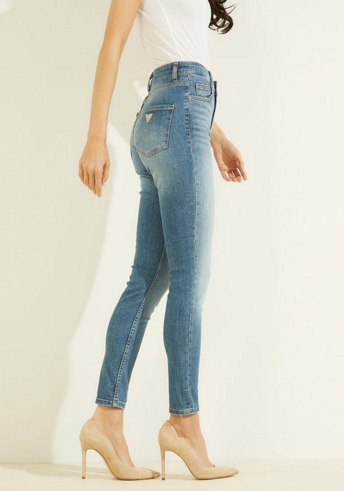 Jeans Guess Super High Skinny Rai1 Azul-1