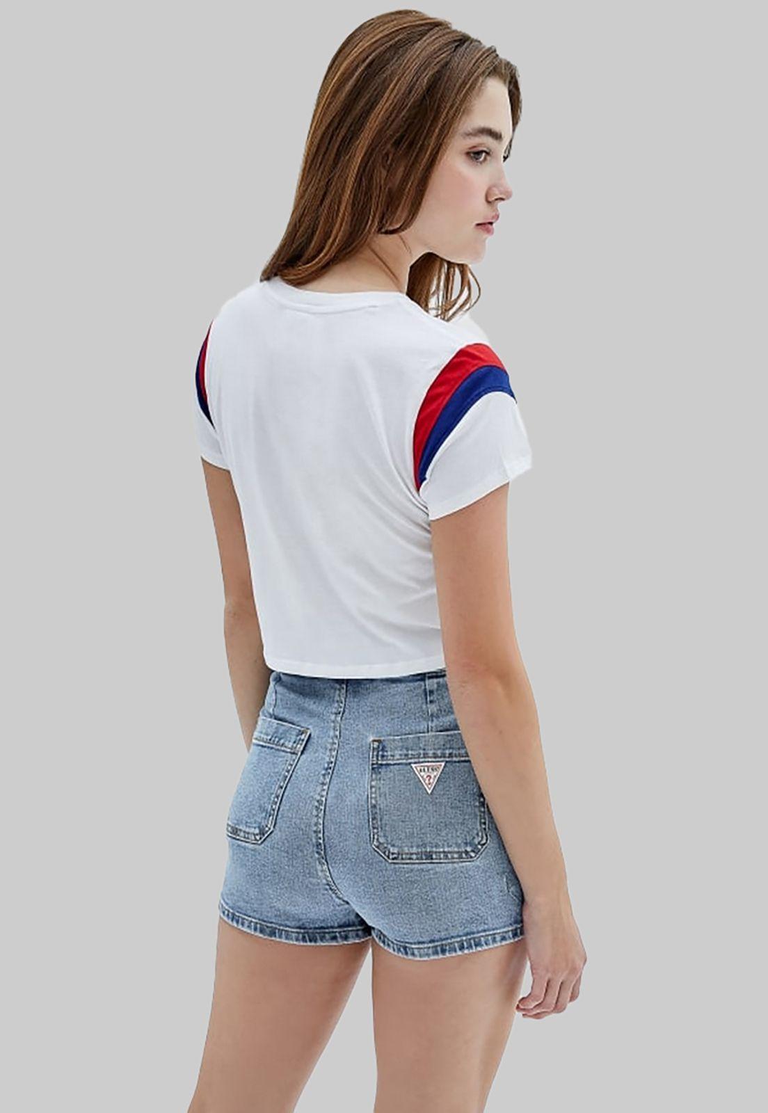 Polera Guess Go Natashia Crop Baby Tee G011 BLANCO-2