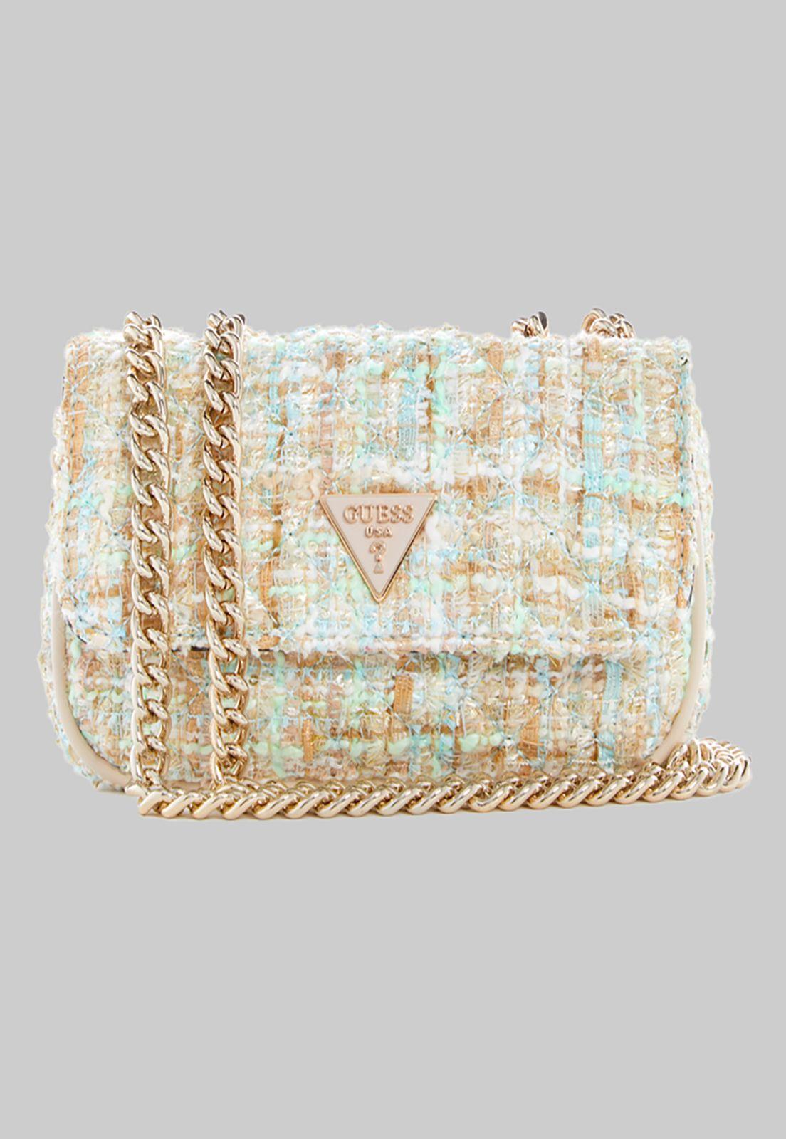 Mini Cartera Guess Spark Micro Mini Aqm Crema-0