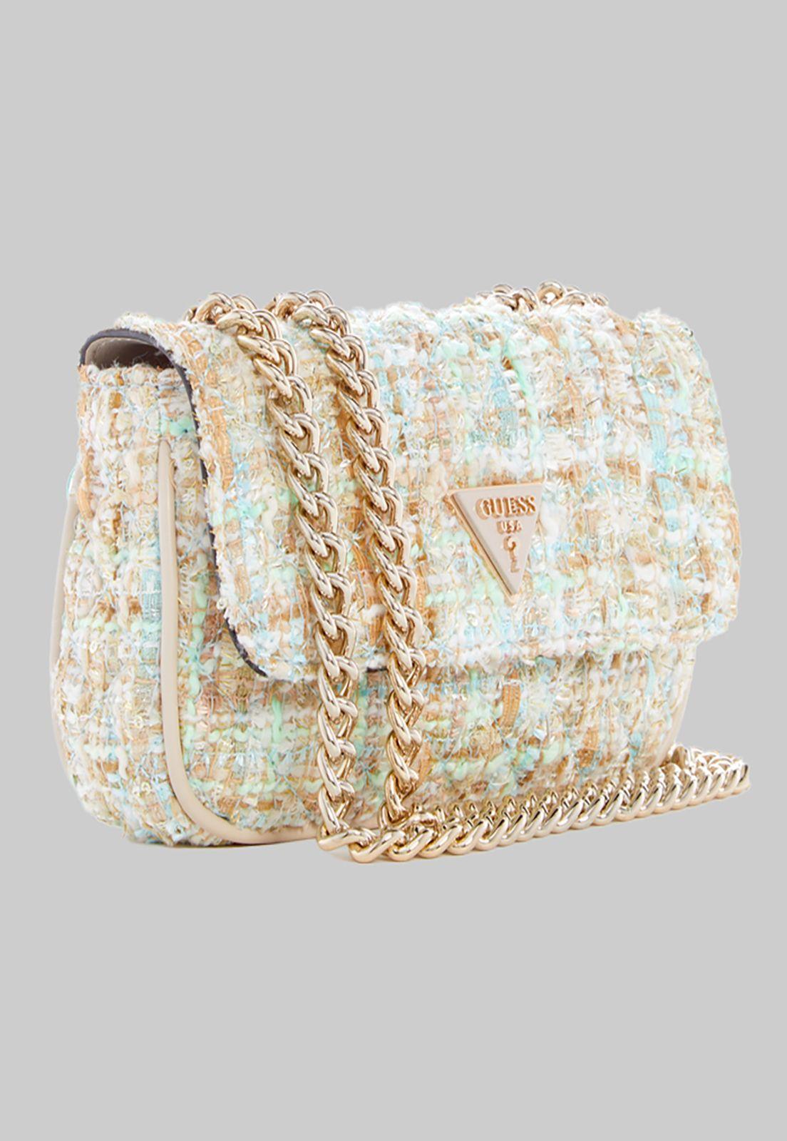 Mini Cartera Guess Spark Micro Mini Aqm Crema-1
