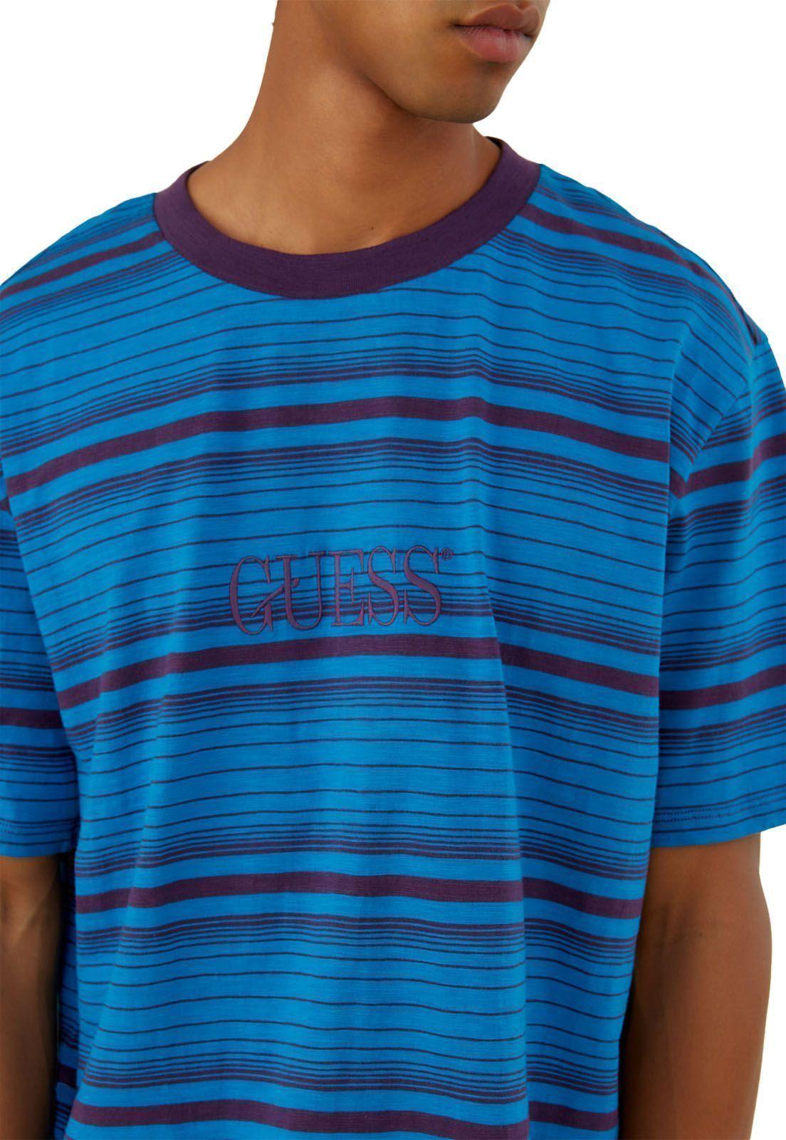 Polera Guess Go Ss Cascade Stripe Tee-1