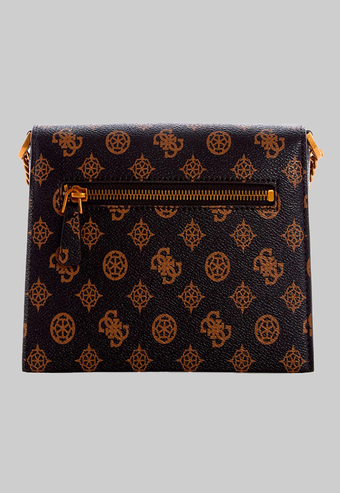 Mini Cartera Centre Stage Crossbody Café Guess-2